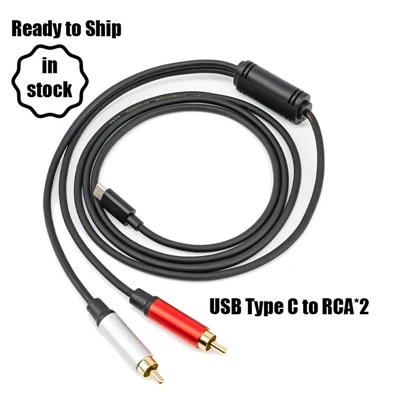 USB C'den 2 RCA Kabloya